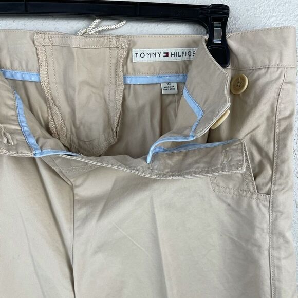 NWT Tommy Hilfiger Khaki Cropped Pants Size 10 - Picture 4 of 10